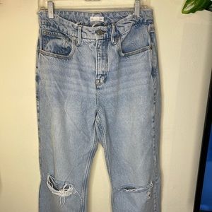 GOOD AMERICAN high waist 90’s distressed 8/29